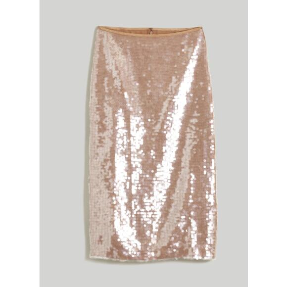 Madewell Dresses & Skirts - NWT Madewell Sequin Midi Skirt in Fallen Timber Size 2 $138 BR6617